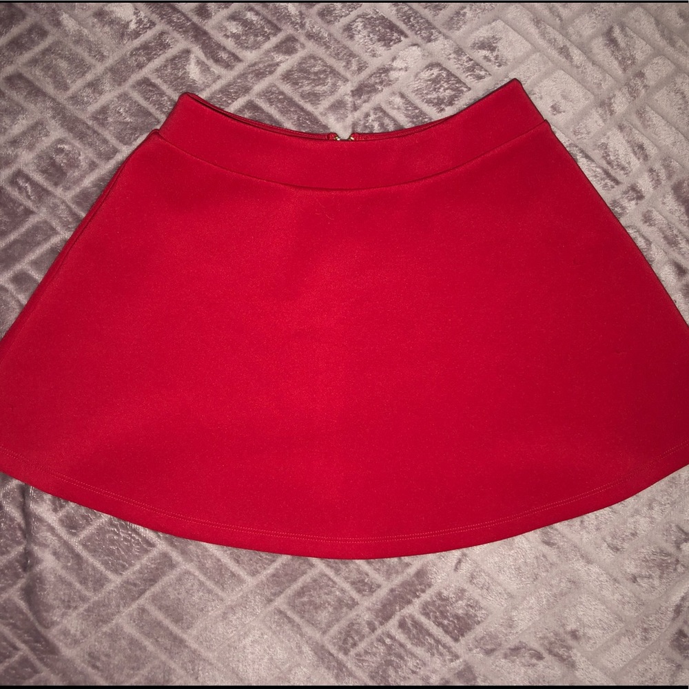 Red Forever 21 Skirt
